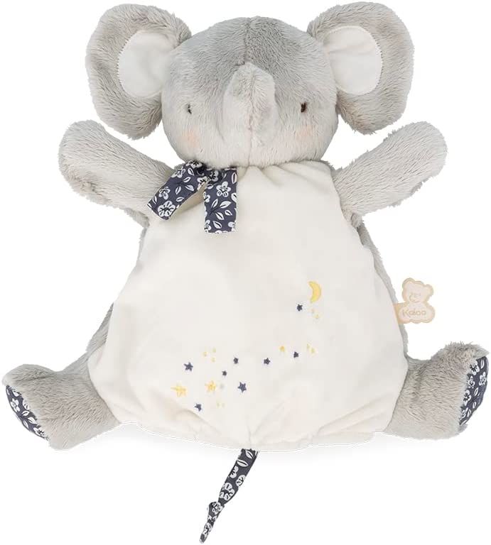  - petites chansons - marionnette éléphant gris 25 cm 